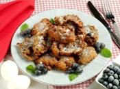 Frittelle mele mirtilli rossi, sapore gentile gusto prominente.