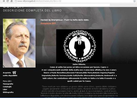 Anonymous ha hackerato il sito di Sgarbi!