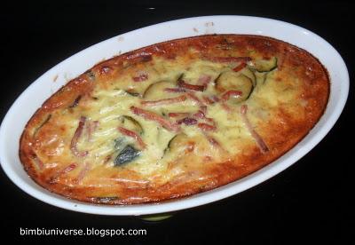 Clafoutis di zucchine e speck