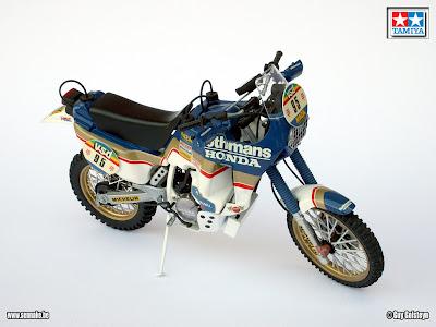 Honda NXR 750 Paris-Dakar C.Neveu 1986 by Sennake (Tamiya)