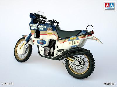 Honda NXR 750 Paris-Dakar C.Neveu 1986 by Sennake (Tamiya)