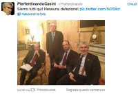 Incontro Monti, Alfano, Bersani, Casini. Gli accordi raggiunti: la fotografia su Twitter