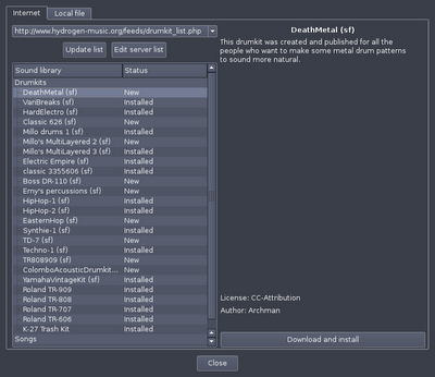 Hydrogen, un'ottima drum machine multipiattaforma rilasciata sotto licenza GNU General Public License.