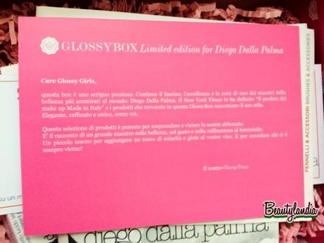 Glossy Box Limited edition for DIEGO DALLA PALMA