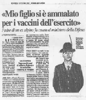 Vaccinazioni in ambito militare