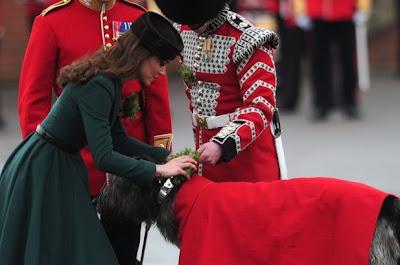 Festa di San Patrizio: arriva Kate Middleton e la guardia reale si sente male