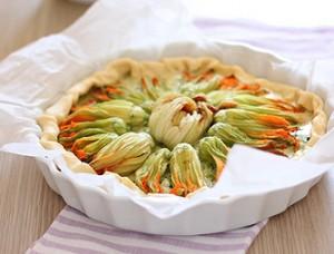 torta salata-ai-fiori-di-zucca