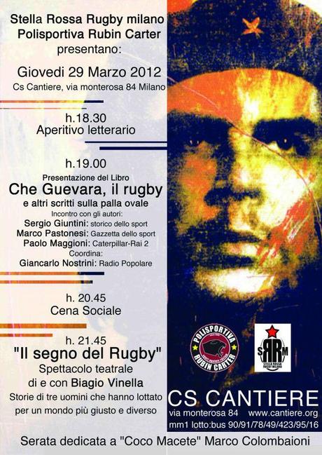 Una serata a Milano tra rugby, libri e il Che. Ricordando Marco “Coco” Colombaioni