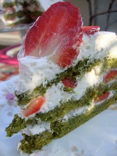 MATCHA-STRAWBERRY SHORTCAKE