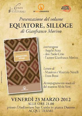 Chi va con lo Zoppo... partecipa alla presentazione di 'Equatore, silloge' di Gianfranco Morino