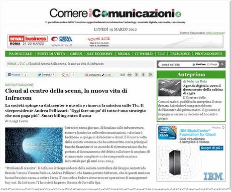 Infracom spinge su datacenter e nuvola e rinnova la mission sulle Tlc.