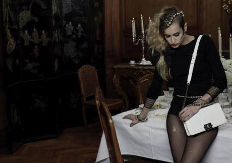 Alice Dellal for Chanel Boy Handbag Campaign By Karl Lagerfeld