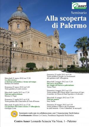 Alla scoperta di Palermo, un seminario promosso dal Centro Auser Leonardo Sciascia