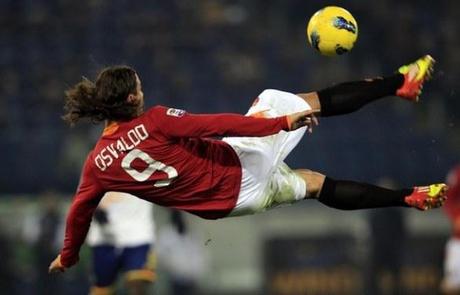 Serie A: Roma basta Osvaldo, ma quanta sofferenza