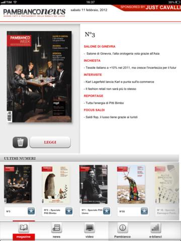 PambiancoNews per iPad: L'App sul mondo della moda, del lusso e del design