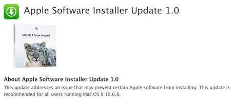 Apple rilascia un aggiornamento per Snow Leopard