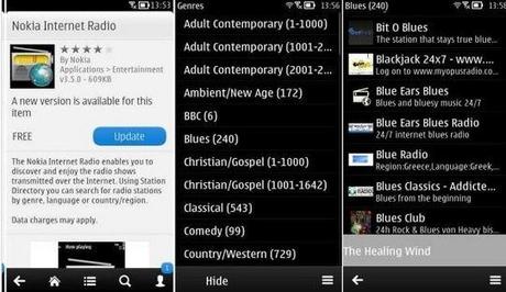 Update: Nokia Internet Radio versione 3.5