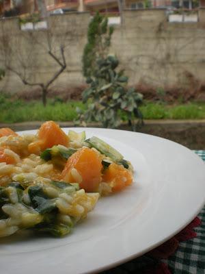 Pausa!!! oggi cucino il.... Risotto con Zucca Gialla e Bietole