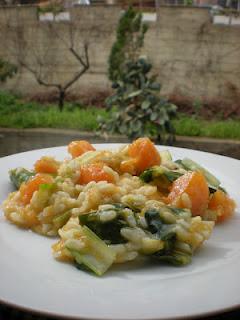 Pausa!!! oggi cucino il.... Risotto con Zucca Gialla e Bietole