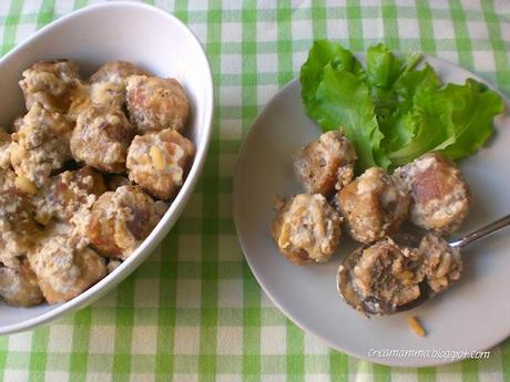 Polpettine cremose al latte e pinoli