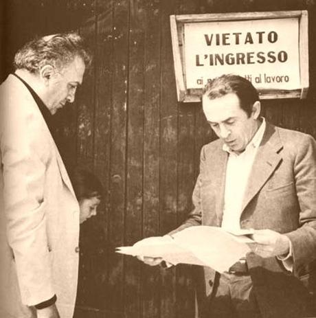 Tonino Guerra e Federico Fellini