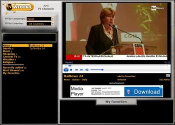 800 canali televisivi da guardare sul vostro pc grazie a TVweb360