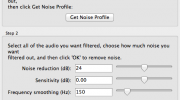 Audacity - Rimozione rumore