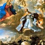 Luca Giordano - San Gennaro intercede presso la Vergine, Cristo e il Padre Eterno per la peste, 1656, (Galleria nazionale di Capodimonte - Napoli)