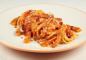 Spaghetti alla amatriciana - Piatto ultimato