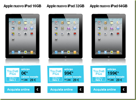 image thumb41 le Offerte Tre per il nuovo iPad!