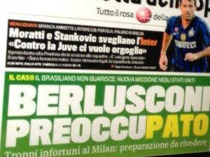 FOTO-ANTEPRIMA GAZZETTA DELLO SPORT VISIONATE..