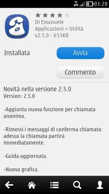 Call for Me per Symbian Belle v2.5.0