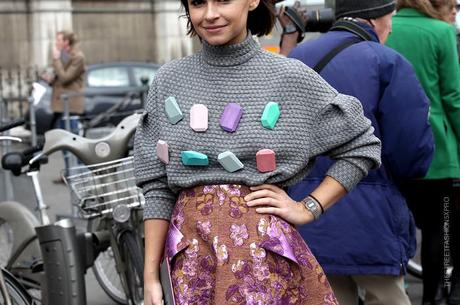 In the Street...Colored Stones, Paris Fashion Week