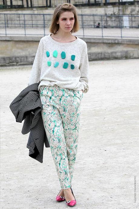 In the Street...Colored Stones, Paris Fashion Week