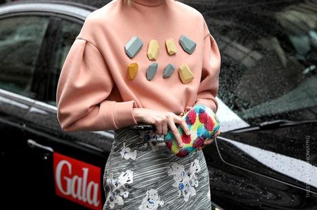 In the Street...Colored Stones, Paris Fashion Week