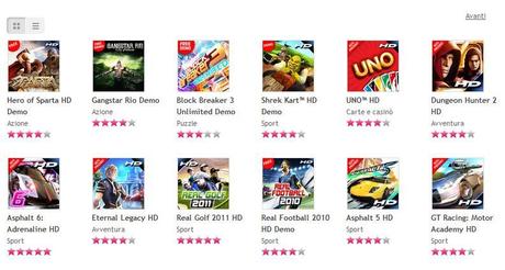 Giochi Gameloft a solo 1€ su Nokia Store