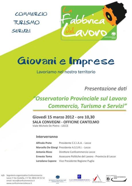 Il Salento punta sul terziario: crescono attività e lavoro, a dispetto della crisi