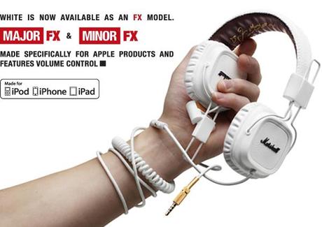 Marshall Headphones, tinte di bianco  e pronte per l’estate nella nuova versione FX