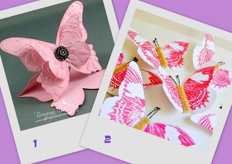scrap booking cartolina lettera fai da te tutorial progetto lavoretto riuso creativo mollette farfalla origami carta riuso materiali pinterest