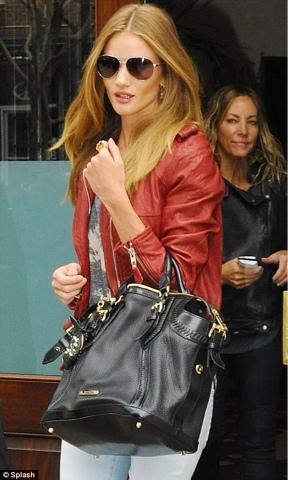 Rosie Huntington-Whiteley Biker Chic