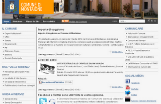 Nuova veste grafica per il sito istituzionale del comune di Montaione