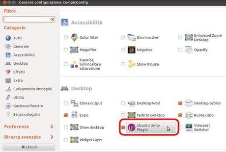 CompizConfig e plugin Ubuntu Unity