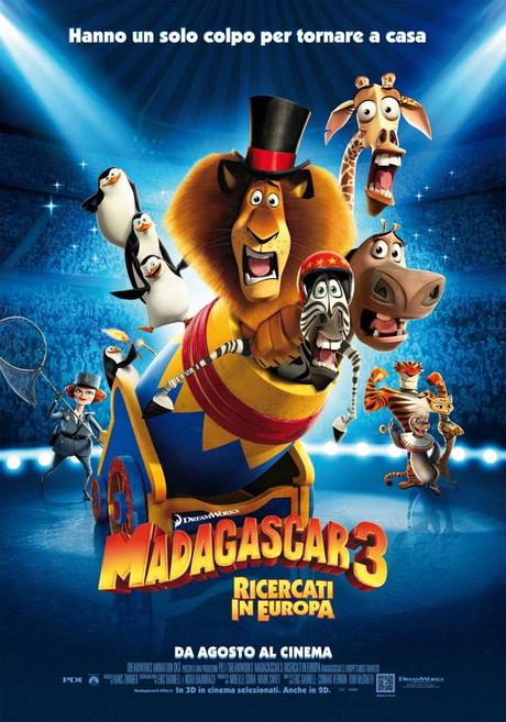MADAGASCAR 3 RICERCATI IN EUROPA: nuovo trailer italiano