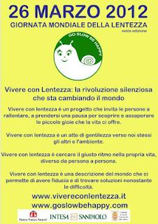 VIVERE CON LENTEZZA