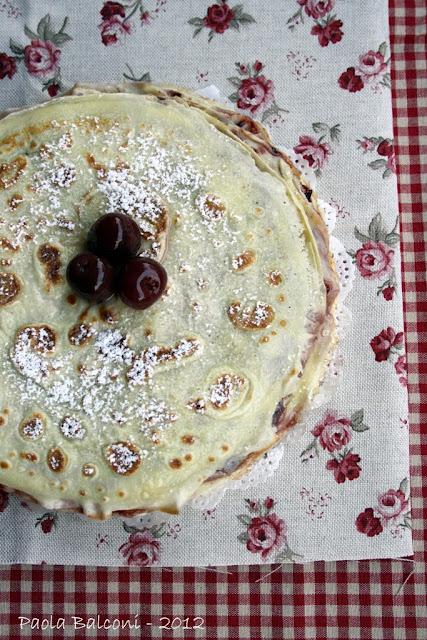 La mia torta di crepes e una comunicazione!