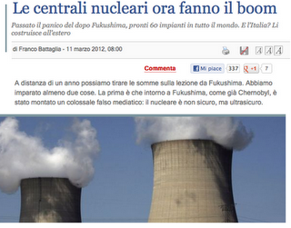 Franco Battaglia e il nucleare