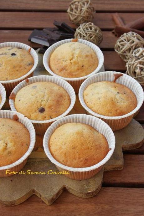 MUFFIN CON GOCCE DI CIOCCOLATO di Dolcipensieri