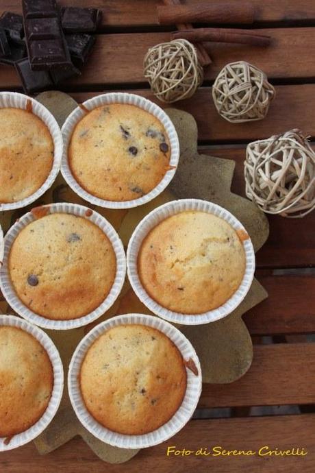 MUFFIN CON GOCCE DI CIOCCOLATO di Dolcipensieri