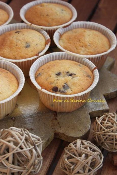 MUFFIN CON GOCCE DI CIOCCOLATO di Dolcipensieri