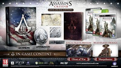 Assassin's Creed 3 : Ubisoft annuncia tre Collector's Edition per l'Europa